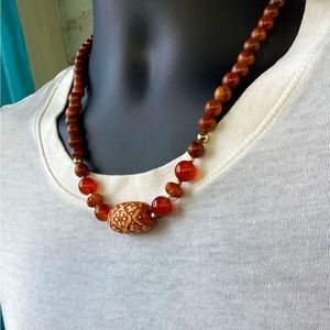 S O L D❗️Men’s ‘Ol World European PearWood Necklace 🧡